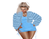 S4E Baby Blue Fur Jacket