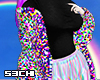 Colorful pixel coat