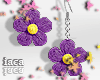 Rebecca Purple Earrings