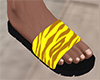 Yellow Tiger Stripe Sandals 3 (M)