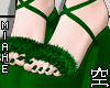 🦌 Xmas Sandals Green