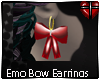 K! Emo Bow Earrings =