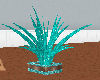 Teal animated plant