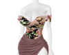 J-Floral slit dress