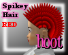 +h+ Spikey Hair - RED