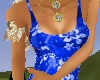 Blue Hibiscus Swimsuit
