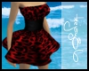TJ Leopard dress RED