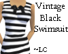 Vintage Black Swimsuit
