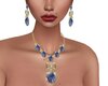 Blue Stone Jewelry Set