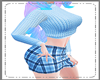 (OM)Sweater Skirt Blue