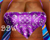 Dana halter BBW purple