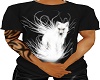 White Wolf Black T-Shirt