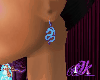 (Ok) Dragon earrings blu