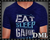 [DML] Deep Blue Game Tee