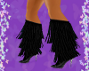 Black Fringe Boots