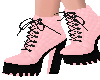 Black Pink Boots