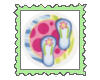 Cute Flipflops Stamp
