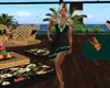 Blk $ Teal Cocktail Dres