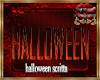 halloween scritta 3d