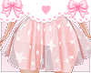 stars cute pink skirt♡