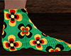 Retro Flowers Socks 4 M