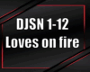 Loves on fire