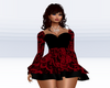 Maroon/Blk Lace Dress