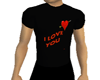 Shirt hart love black