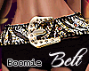 *B* Gold Zebra Belt BM
