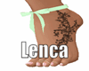 Valentine feet green