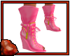 *C Leather Boots Pink