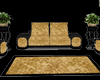 Black&gold couch