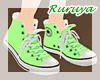 Green Teeny Converse