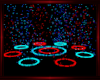 Cyan Red Particle Effect
