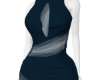 Blue Cutout Tank Dress 