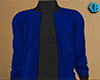 Blue Leather Jacket (M)