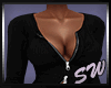 SW Zipper Sweater Black