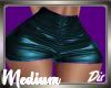 Teal Satin Shorts Medium