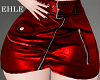 RLL Skirt - Red Leather