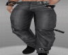llzM. Gray Leather Pants