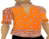 shirt M orange bandana