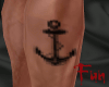 FUN Anchor leg tattoo M