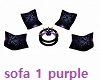 Sofa 1 Purple Pasha