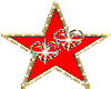 sticker  red star