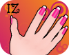 [IZ] Pink Star Nails