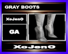 GRAY BOOTS