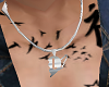 L broken heart necklace