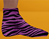 Rose Tiger Stripe Socks (M)