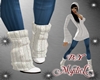 sweater boots white