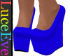 Blue Sleek Plat Wedges